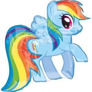 Foliový balonek My little Pony - Rainbow Dash 71 x 68 cm
