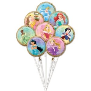 Sada foliových balonků Disney Princess 8 ks