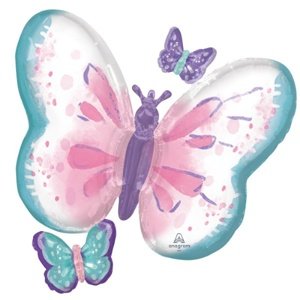 Foliový balonek motýl - třepetající 73 x 71 cm