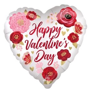 Foliový balonek Jumbo srdce - Happy Valentýn 71 cm