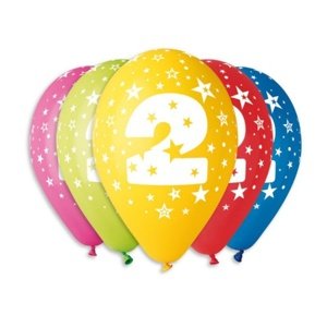 Latexový balonek číslo 2 - 30 cm