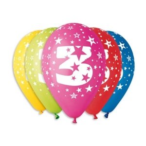 Latexový balonek číslo 3 - 30 cm