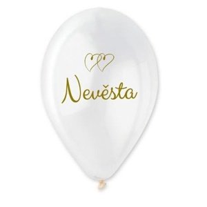 Latexové balonky Nevěsta - 30 cm, 6 ks