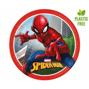 EKO Papírové talíře Spiderman Crime Fighter 23 cm - 8 ks