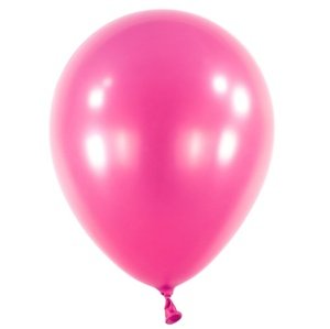Balonek Metallic Hot Pink 40 cm, DM64 - Tm. růžový metalický