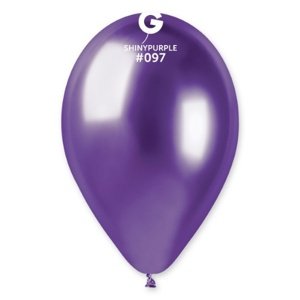 Latexový balonek chromový fialový 33 cm