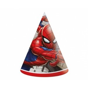 Papírové party čepičky Spiderman - Crime Fighter 6 ks