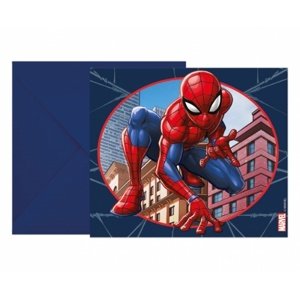 Party pozvánky Spiderman - Crime Fighter 6 ks