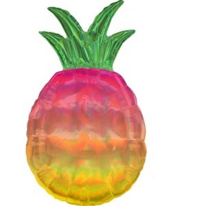 Foliový balonek zářivý - Ananas 43 x 78 cm