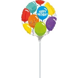 Balónky na tyčku - Narozeninová oslava 23 cm - 5 ks