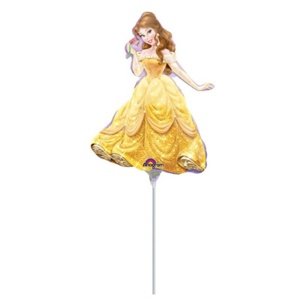 Balónky na tyčku - Disney  Bella - Kráska a zvíře 23 cm - 5 ks