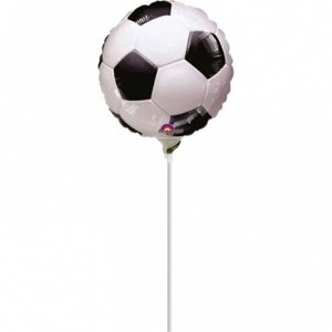 Balónky na tyčku - Fotbalový míč 23 cm - 5 ks