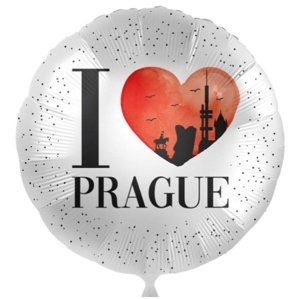 Foliový balonek I Love Prague - 43cm