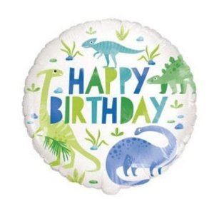 Foliový balonek - Dinosaurus Happy Birthday 45 cm - Unique
