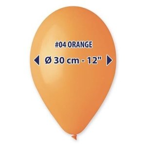 Balonky 30 cm - oranžové 100 ks