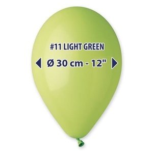 Balonky 30 cm - světle zelené 100 ks