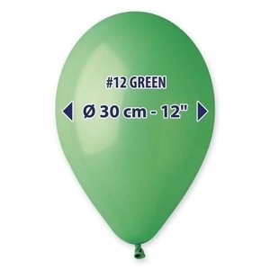 Balonky 30 cm - zelené 100 ks