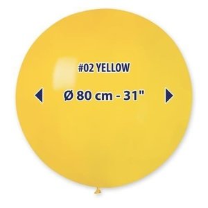 Obří nafukovací balon - žlutá