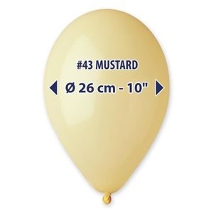 Balonky 26 cm - hořčičná žlutá 100 ks