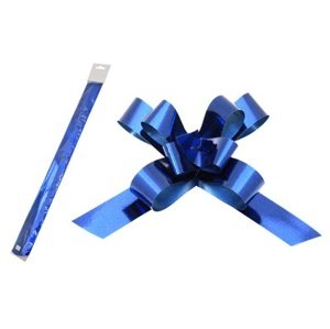 Stahovací stuha  modrá  metalická - 2 cm x 50 cm