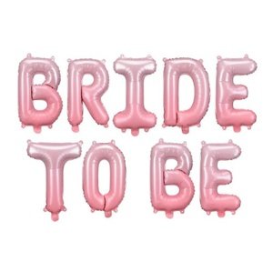 Foliový nápis BRIDE TO BE růžový 350 x 45 cm