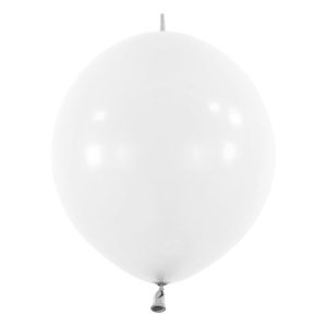 Balonek spojovací Frosty White, D01 - Bílý, 50 ks