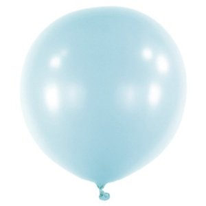 Balonek Macaron Sky Blue 60 cm, D44 - Makrónkový sv. modrý, 4 ks