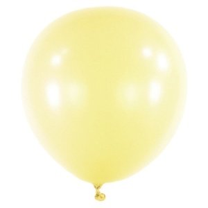 Balonek Macaron Lemon 60 cm, D27 - Makrónkový žlutý, 4 ks