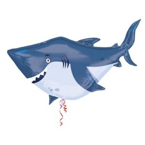 Foliový balonek - Žralok oceánský - 101 x 81 cm