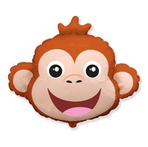 Foliový balonek hlava - Opička 61 cm