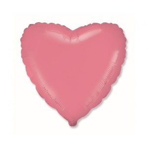 Foliový balonek srdce macaron červené 45 cm - Nebalený