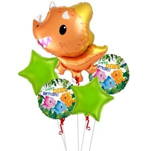 Sada fóliových balonků Malí Dinosauři - 5 ks - BP
