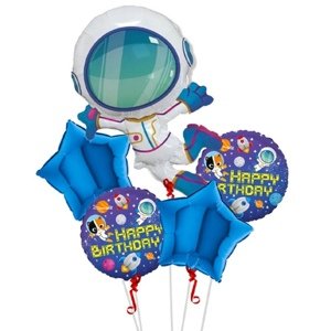 Sada fóliových balonků Astronaut - 5 ks - BP
