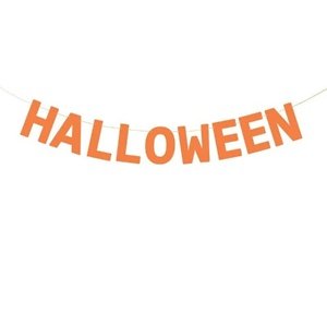 Party nápis - Halloween, oranžový - 2,5 m