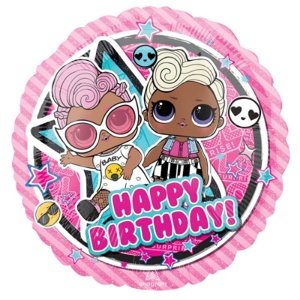 Foliový balonek LOL Surprise - Glam - Happy Birthday 43 cm