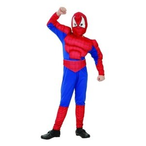 Dětský kostým Spiderman se svaly - 6 až 8 let - Vel. 120 - 130 cm