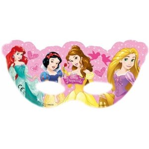 Party papírové masky - Disney Princess 6 ks