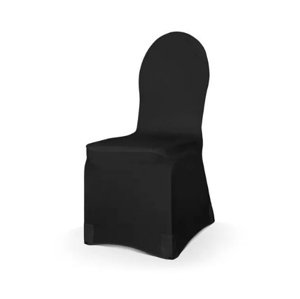 Potah na židli elastický - Černý - Zapůjčení