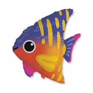 Foliový balonek - barevná rybka - 65 cm