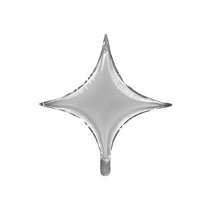 Foliový balonek hvězda stříbrná 45 cm - orion