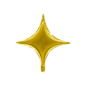 Foliový balonek hvězda zlatá 45 cm - orion