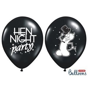 Latexový balonek Hen Night Party - černý
