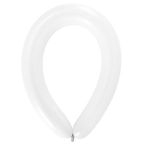 Balonek modelovací široký - Frosty White, D01 - Bílý, 50ks