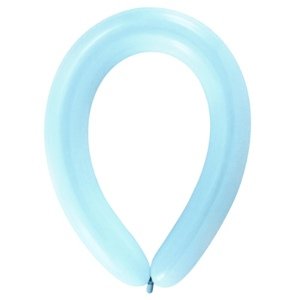 Balonek modelovací široký - Pastel Blue, D09 - světle modrý , 50ks