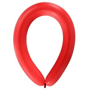 Balonek modelovací široký - Apple Red, D45 - červený, 50ks