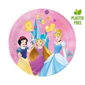 EKO Papírové talířky Disney princess - New Generation 23 cm - 8 ks