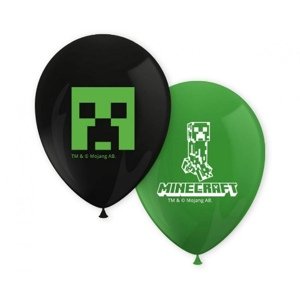 Latexové balonky Minecraft 28 cm - 8 ks