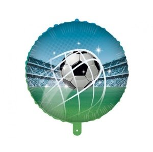 Foliový balonek fotbalový míč v brance  45 cm