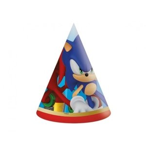 Party čepičky Sonic 6 ks