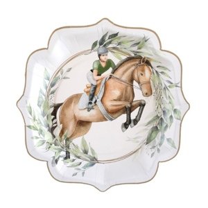 Papírové talíře - závodní koně 21 cm - 10 ks